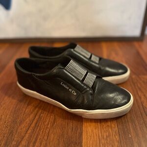 Louise et Cie black leather sneakers • size 9.5